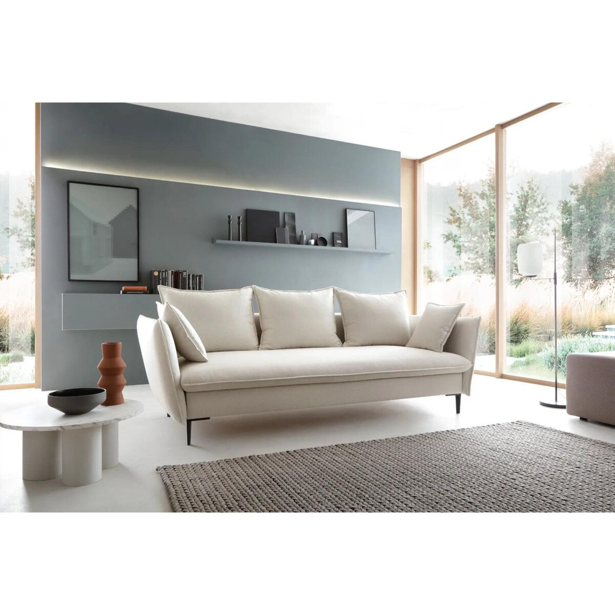 Sofa rozkładana BOSS kremowa