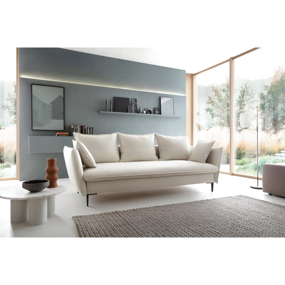 Sofa rozkładana BOSS kremowa