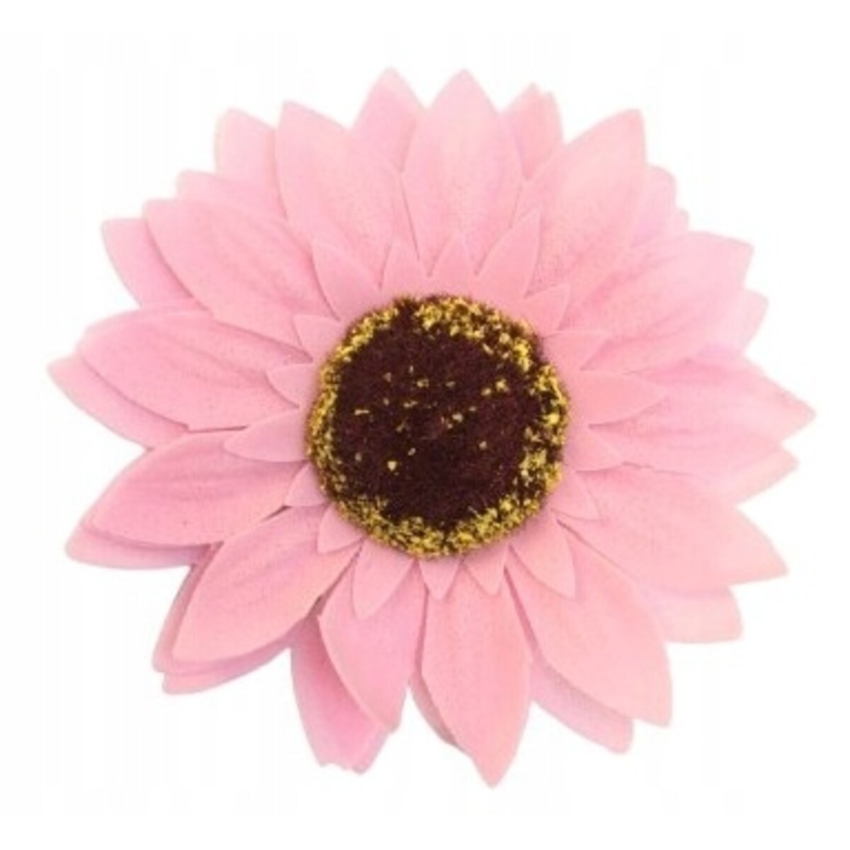 1x SŁONECZNIK DUŻY kwiat mydlany PACHNĄCY NA BUKIET stroik box różowy