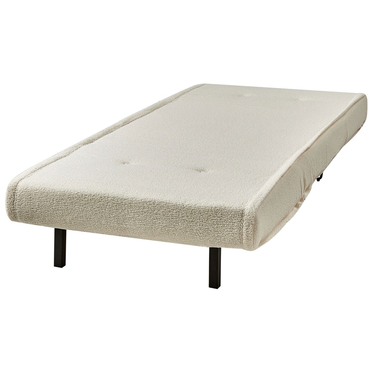 Sofa rozkładana jednoosobowa VESTFOLD Boucle Złamana biel