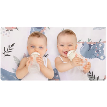 Mata edukacyjna interaktywna dla niemowląt Koala dwustronna składana XXL 5w1 Nukido