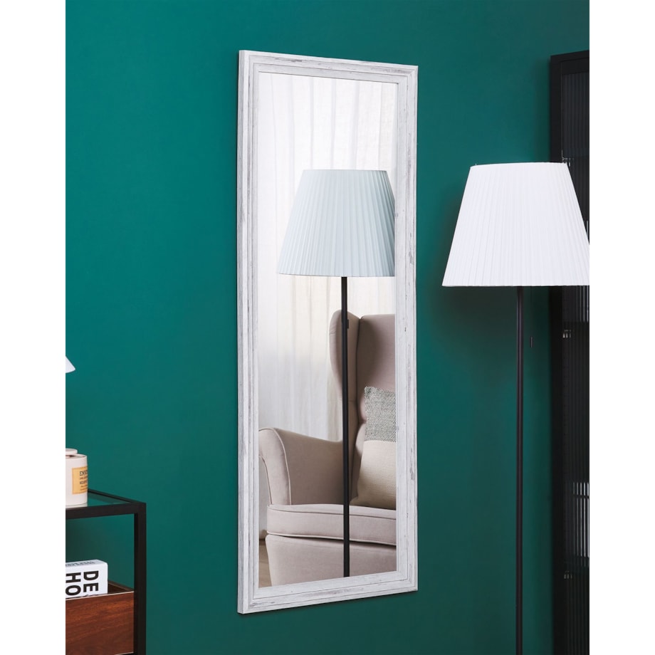 Lustro ścienne 50 x 130 cm białe BENON