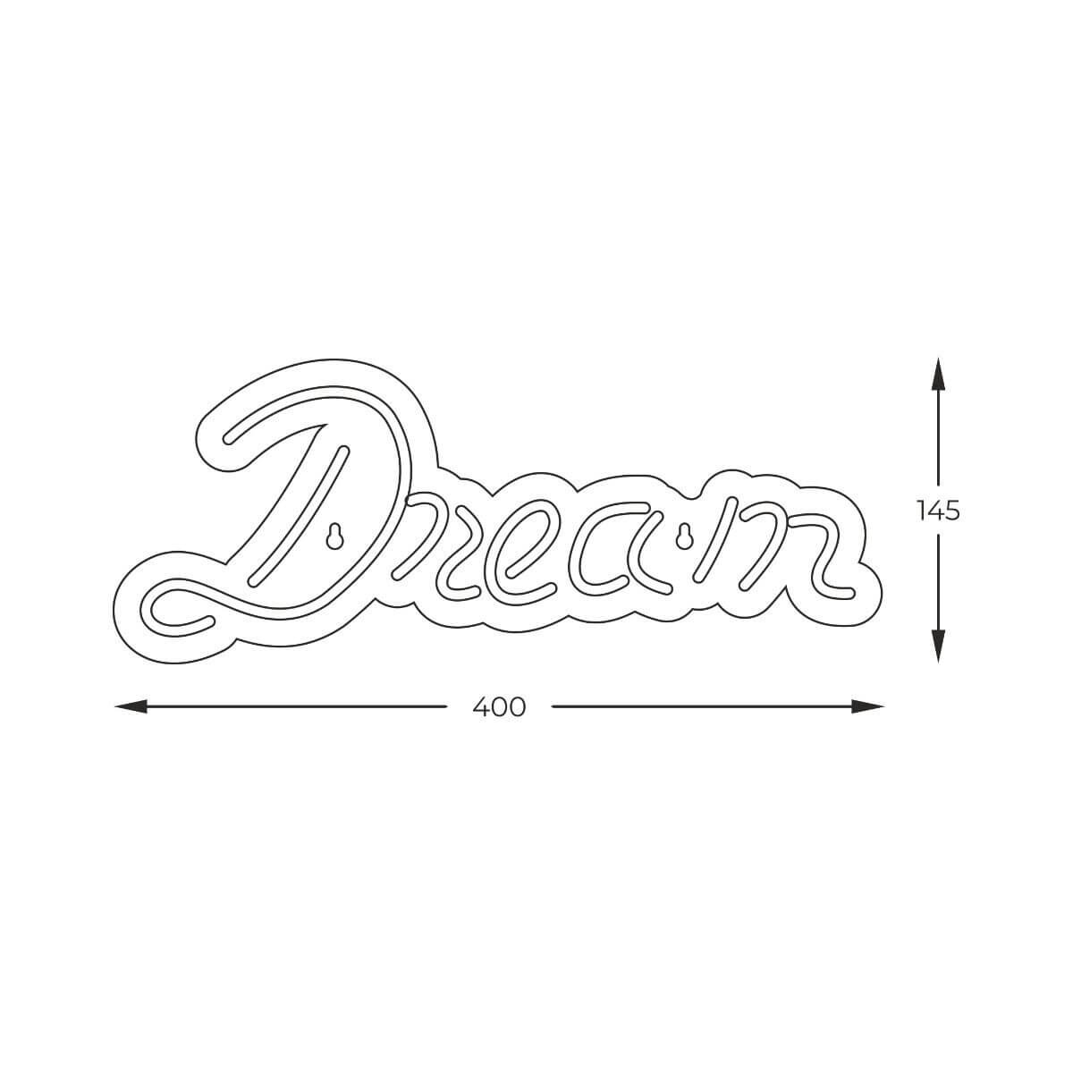 Lampka ledowa stołowa Neon FM-WN37 Zumaline dream niebieska biała