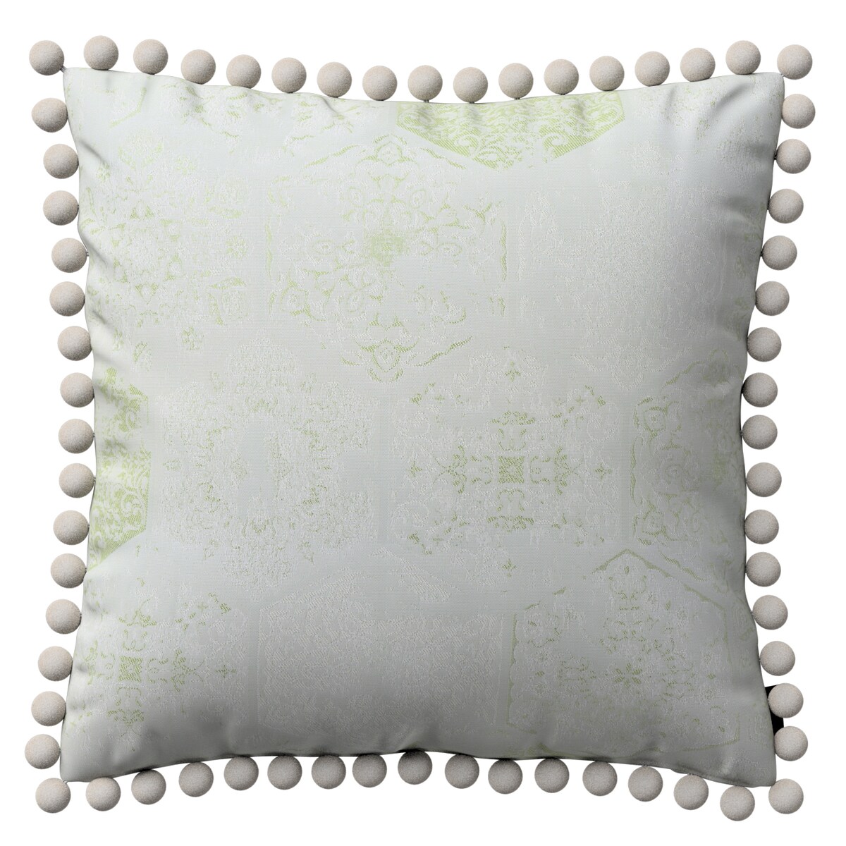 Poszewka Wera na poduszkę 45x45 zielony ornament