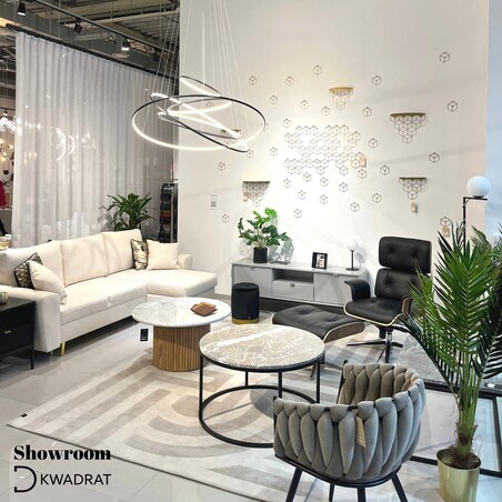 Szafka RTV Delicious ryflowana szara