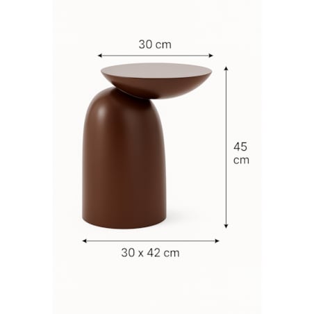 STOLIK ORLANDO BORDOWY – DESIGNERSKI STOLIK BOCZNY