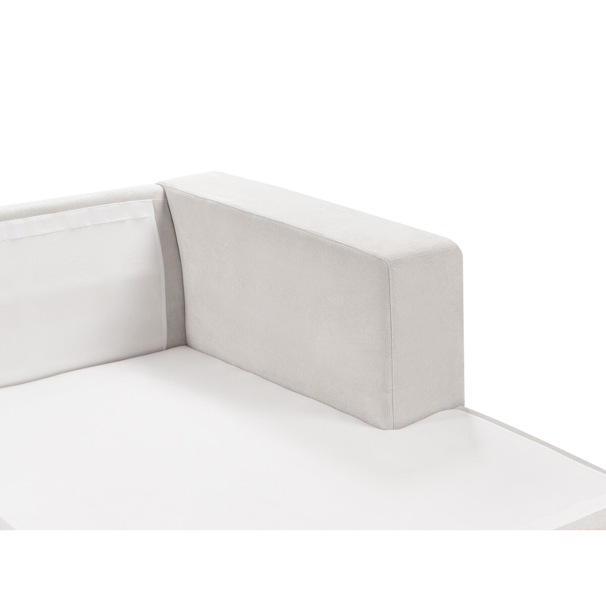 Narożnik 3-osobowy lewostronny biały LOFOTEN