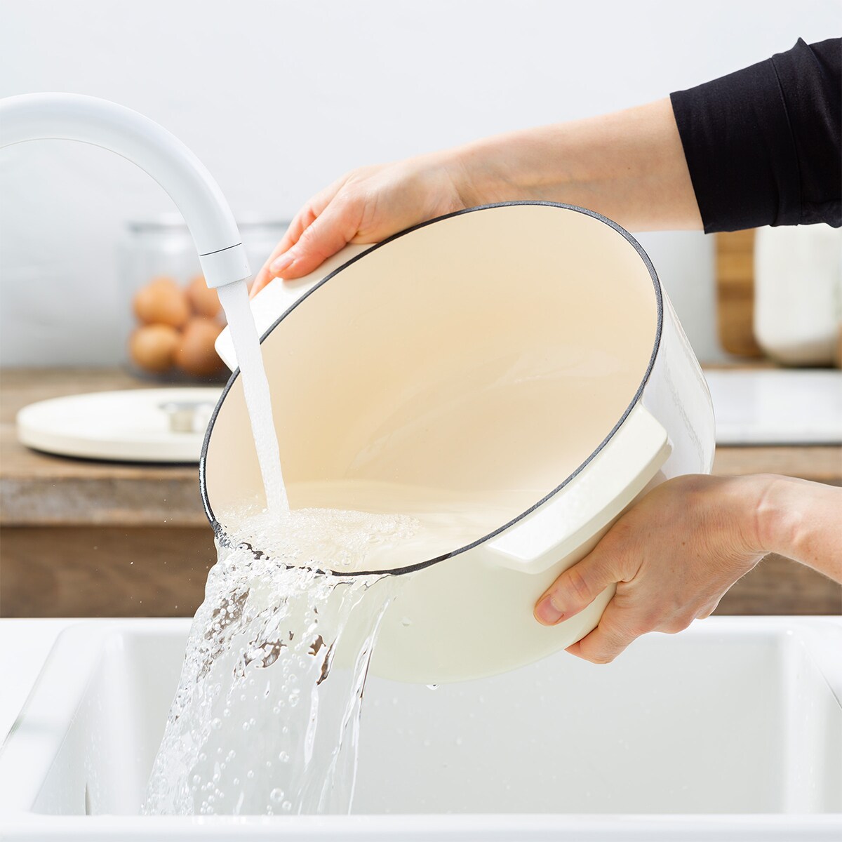 KitchenAid Garnek żeliwny 5,2 l - Almond Cream