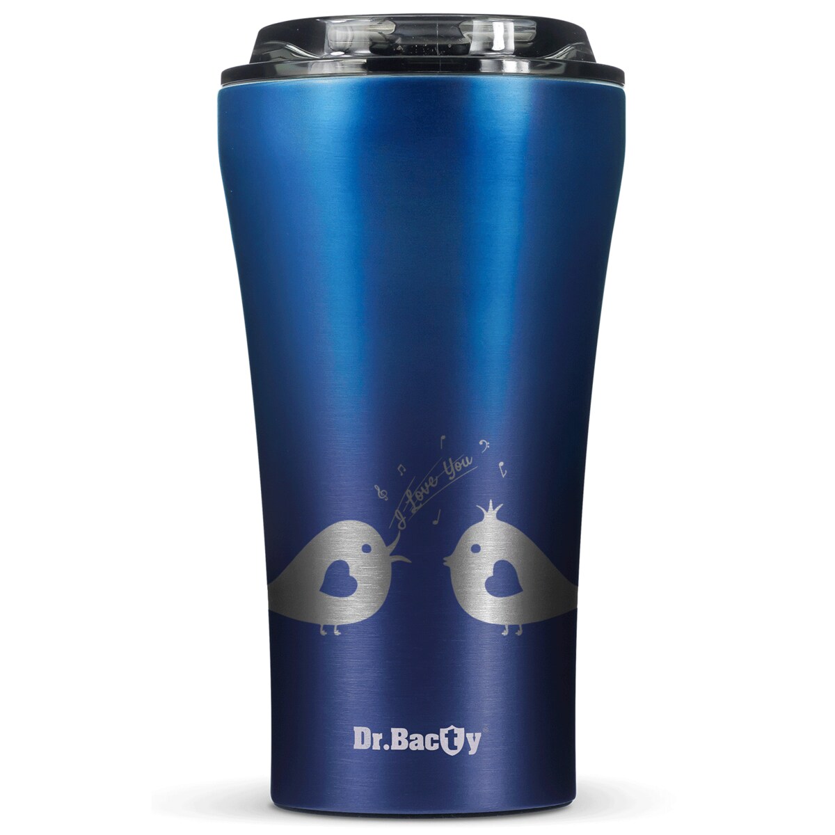 Kubek termiczny na kawę Dr.Bacty Apollo 2.0 - 360 ml - Monaco Blue - Ptaszkowe love