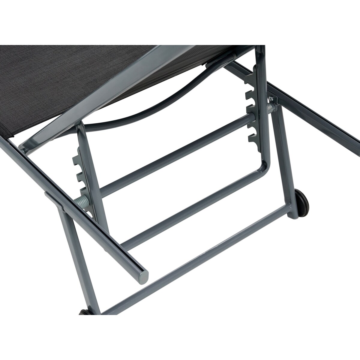 Zestaw 2 leżaków ogrodowych SORONI Metal Czarny