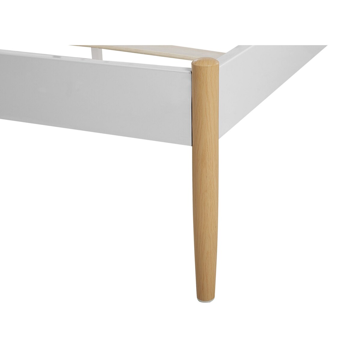 Łóżko metalowe 160 x 200 cm białe MAURS