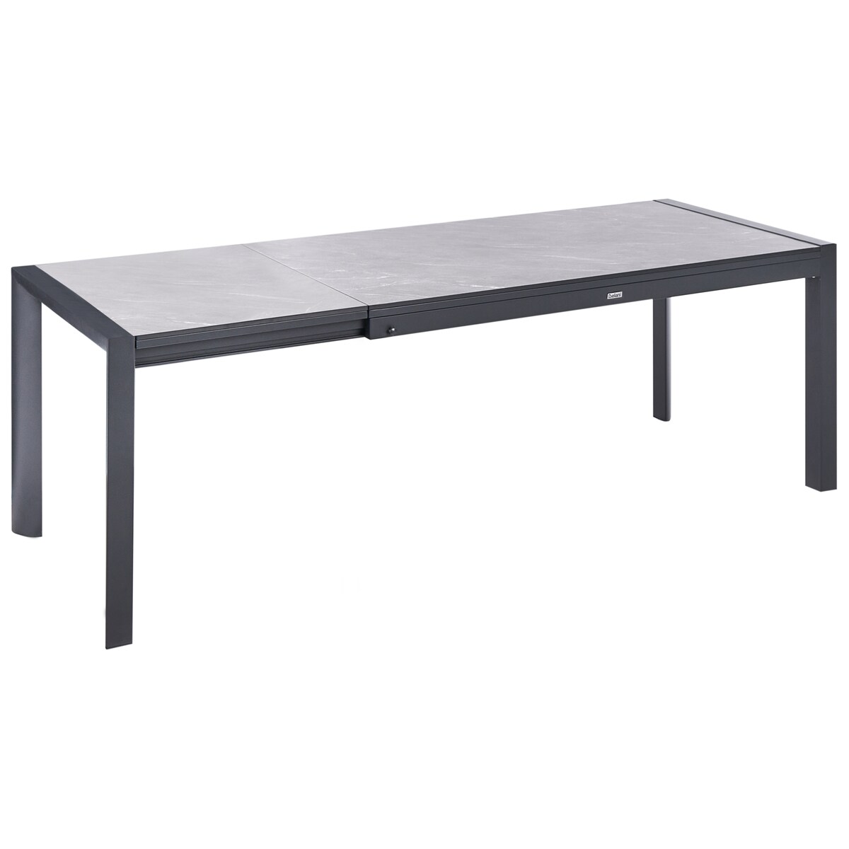 Stół ogrodowy rozkładany BINASCO 160/220 cm 90 cm Imitacja kamienia Szary