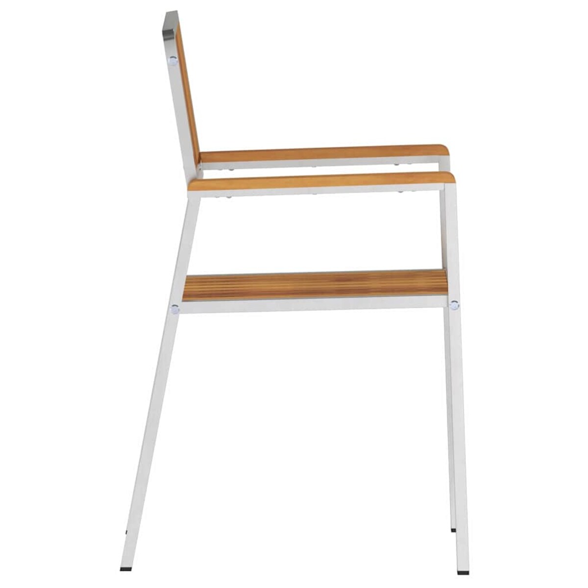 vidaXL KrzesłoOgrodowe 2 pcs Brązowy 56x54,5x87cm DrewnoAkacjowe