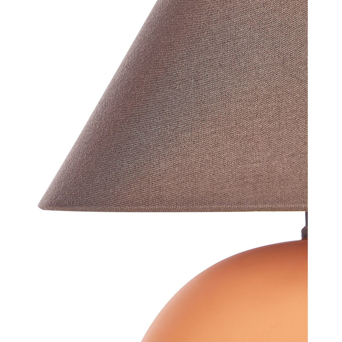 Lampa stołowa ceramiczna pomarańczowa LIMIA