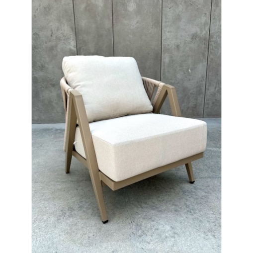 FOTEL ALUMINIOWY MAKSYMO SZARY