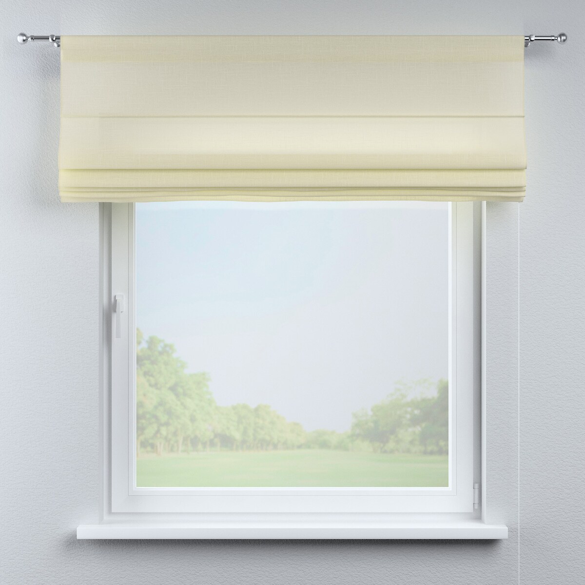 Roleta rzymska Torino 110x150 prześwitujący ecru