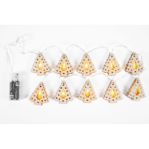 Lampki choinkowe Girlanda LED drewniane choinki CD009