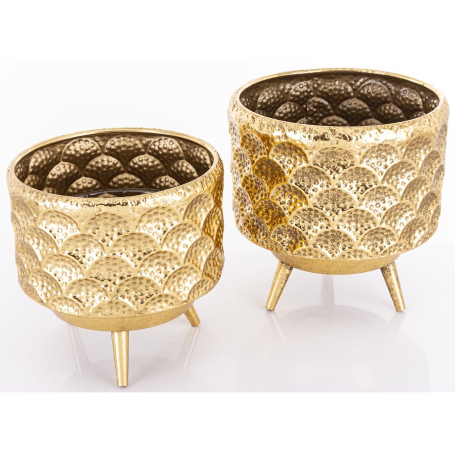 Osłonka 2 szt. metalowa 28x30 i 25x26 cm MARREN na stelażu