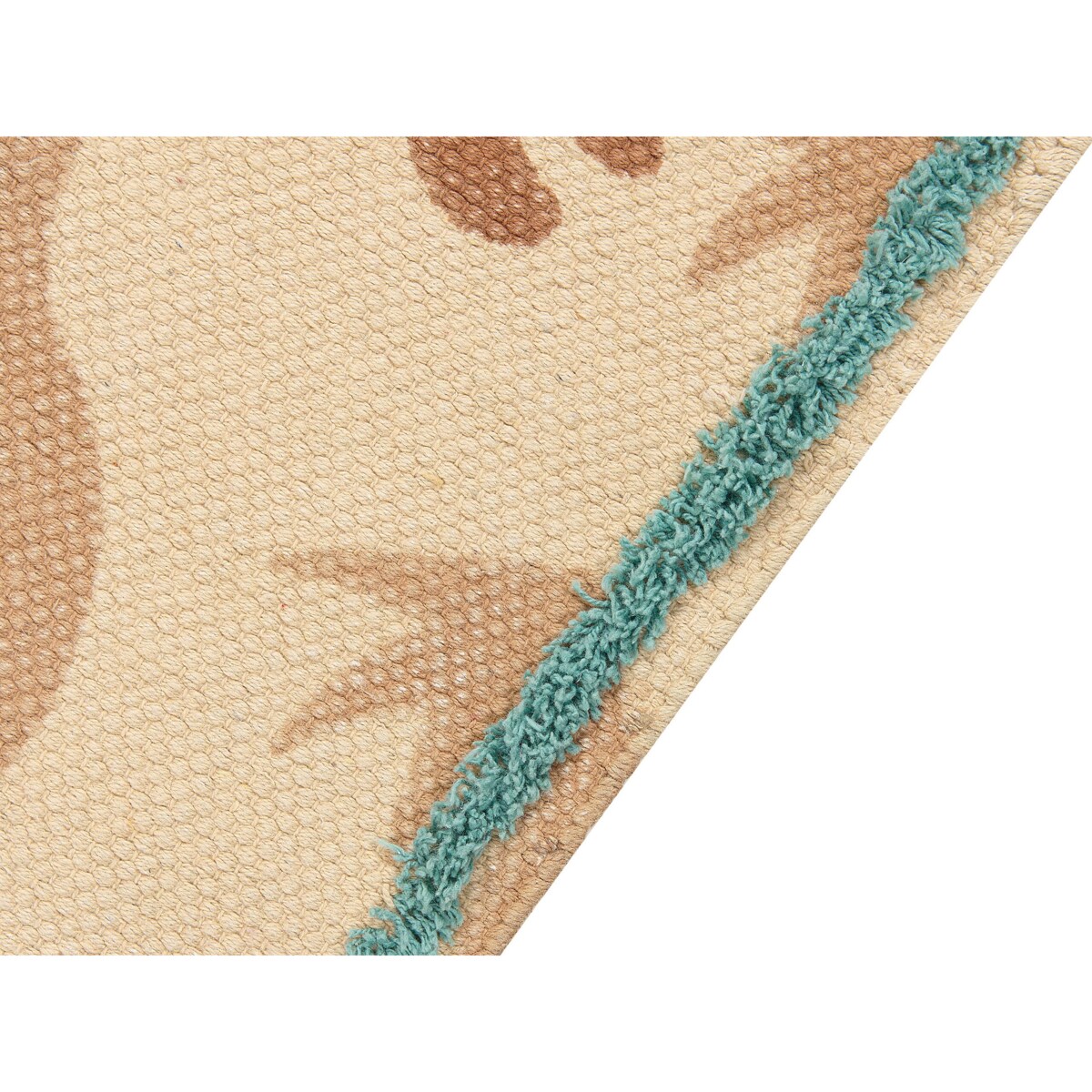 Dywan dziecięcy bawełniany w zwierzęcy wzór 80 x 150 cm wielokolorowy STABAT