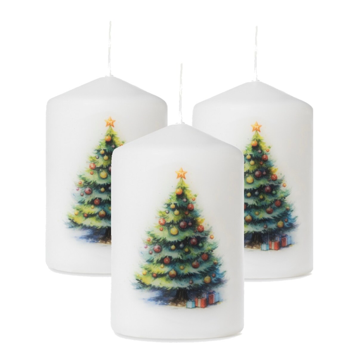 Zestaw świec świątecznych 3 szt. – Choinka, idealne na prezent