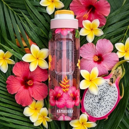 Butelka na wodę ze słomką Lagoon 1000ml Tropical Bloom