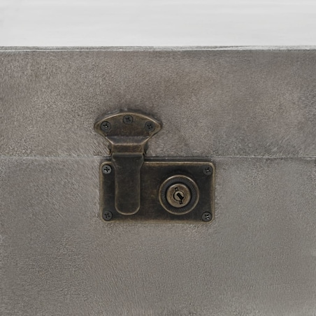 vidaXL Stolik kawowy z płyty MDF i aluminium, 102 x 51 x 47,5 cm