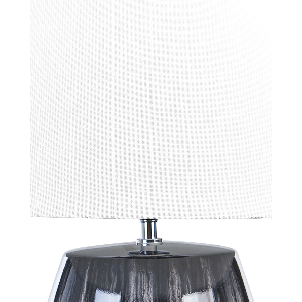 Lampa stołowa ceramiczna szaro-beżowa CIDRA