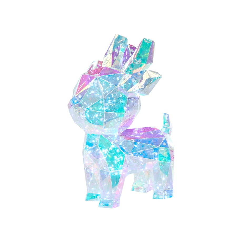 Dekoracja LED PIENI Renifer 28 cm Kolorowy