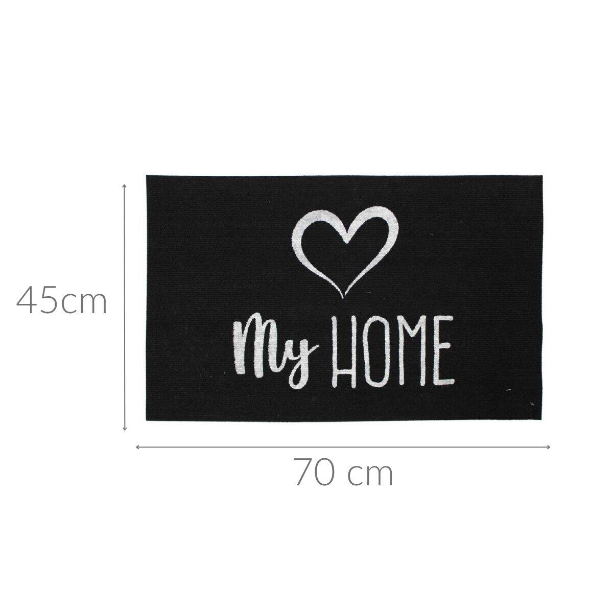 Wycieraczka pod drzwi MY HOME, napis fluorescencyjny, 45 x 70 cm
