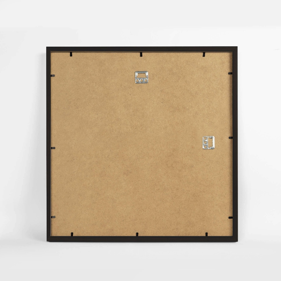 Ramka na zdjęcia 50x50 cm czarna rama MDF z plexi do powieszenia poziom pion klasyczna ramka kwadratowa