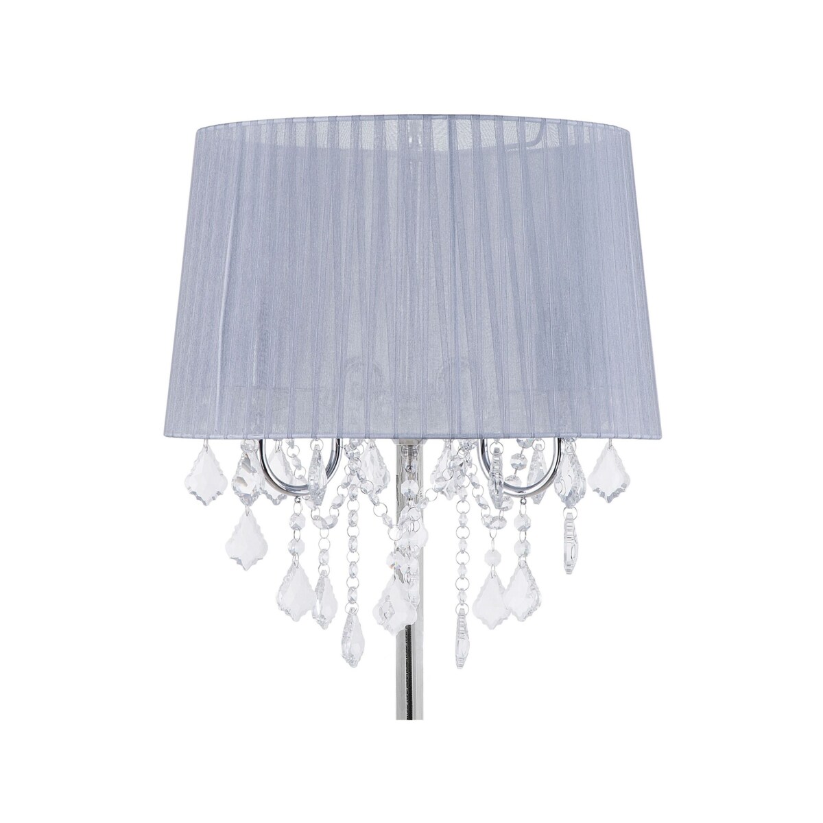 Lampa podłogowa metalowa szara EVANS