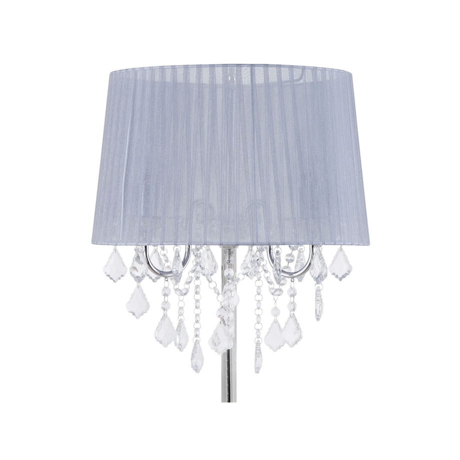 Lampa podłogowa metalowa szara EVANS