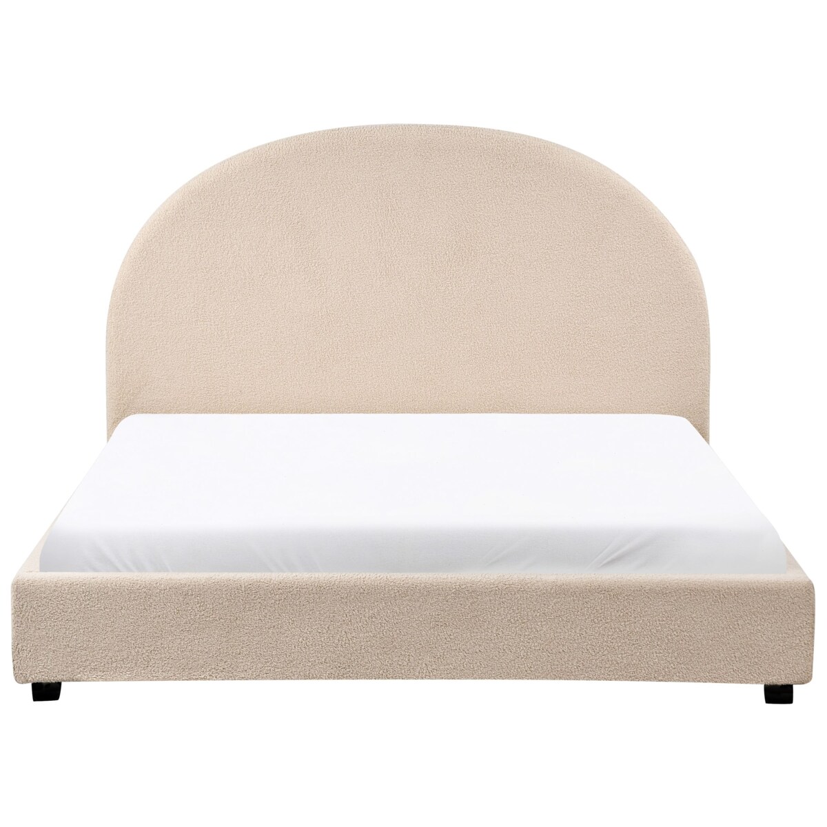 Łóżko Boucle VAUCLUSE 140 x 200 cm Beżowy