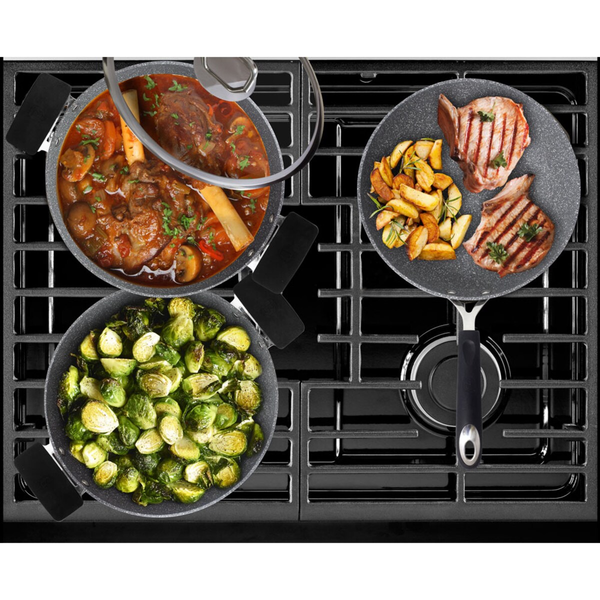 Patelnia wok BERLINGER HAUS 28cm Gray Stone Touch