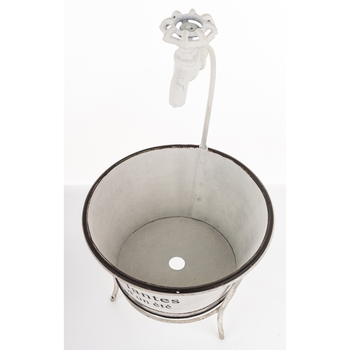 Kwietnik metalowy 41x22x22 cm MISKA-2 z kranikiem