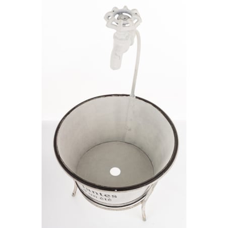 Kwietnik metalowy 41x22x22 cm MISKA-2 z kranikiem