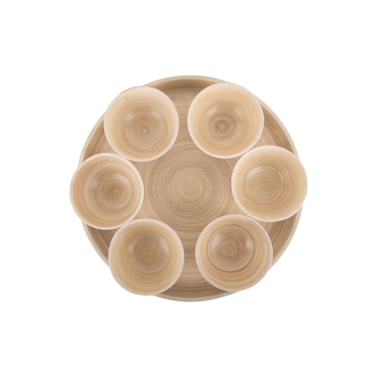 Miseczki na przekąski PURO 6 sztuk + taca