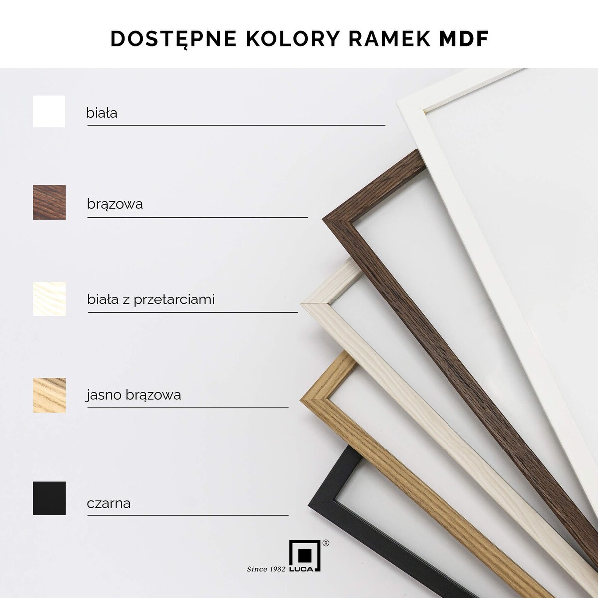Ramka na zdjęcia 20x30 cm rama MDF biała z przetarciami ramki do zdjęć plakatów 30x20 cm LUCA®