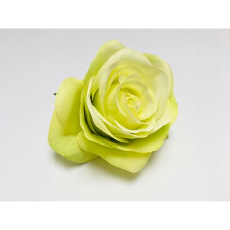 6x RÓŻA SZTUCZNA główka kwiatowa wyrobowa STROIKA ZIELONA ładna kompozycja