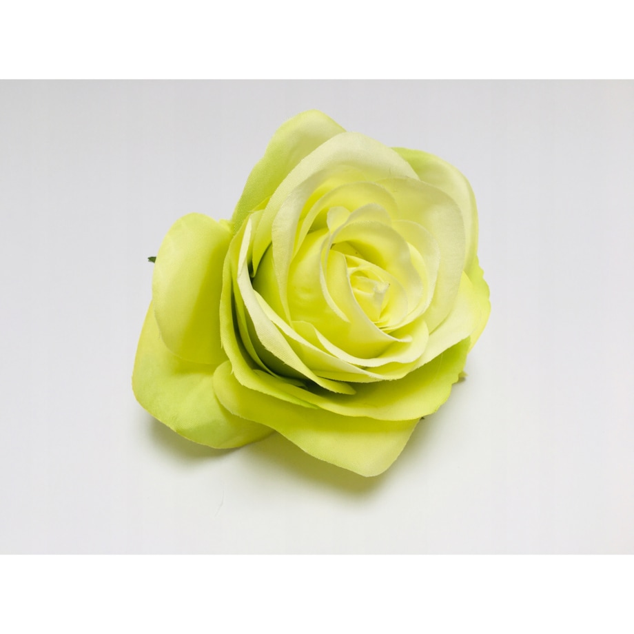 6x RÓŻA SZTUCZNA główka kwiatowa wyrobowa STROIKA ZIELONA ładna kompozycja