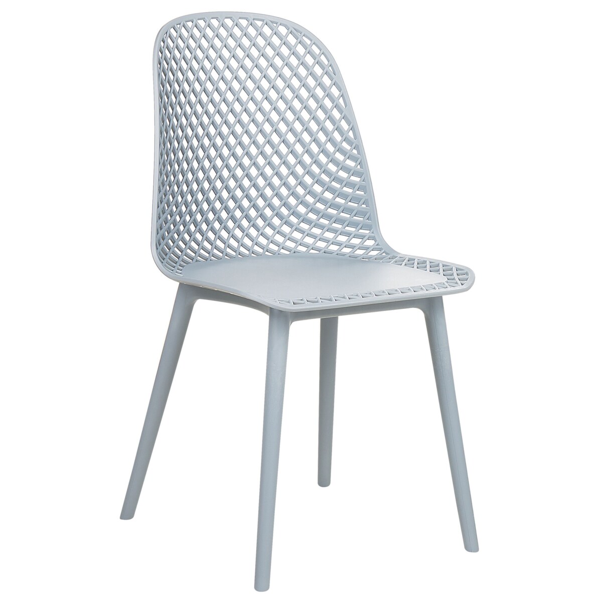 Zestaw 4 krzeseł do jadalni EMORY Błękitny