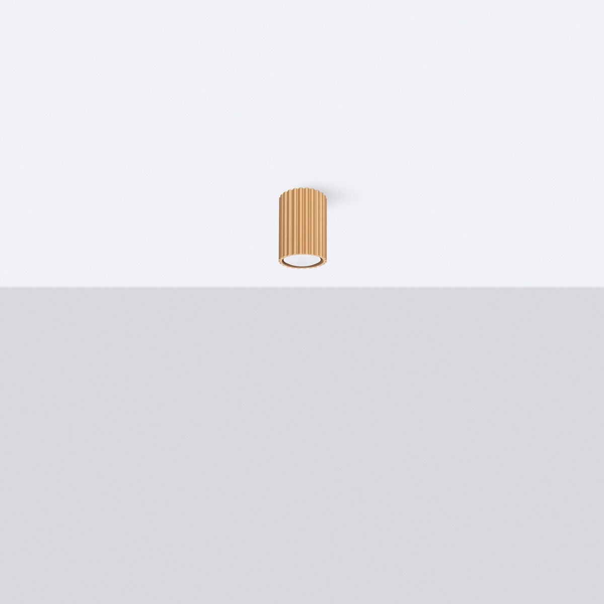 Plafon KARBON 10 złoty