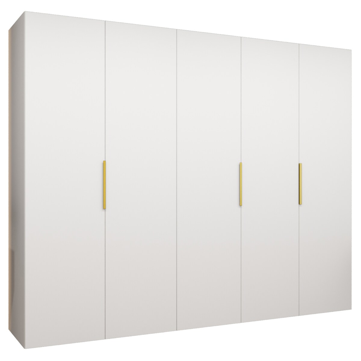 Szafa uchylna otwierana MARBELLA 1 250 wys. 202 cm Biały + u. Złoty