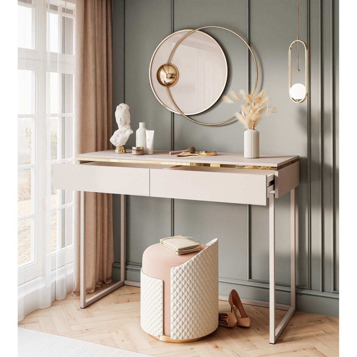 Konsola AURORA na stelażu kaszmir