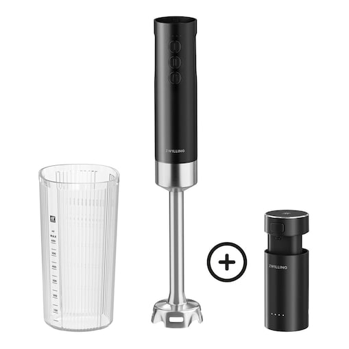 ZWILLING XTEND Zestaw startowy: bezprzewodowy blender ręczny + bateria czarny