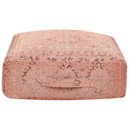 Poduszka podłogowa bawełniana 50 x 50 x 20 cm jasnoczerwona SHASA