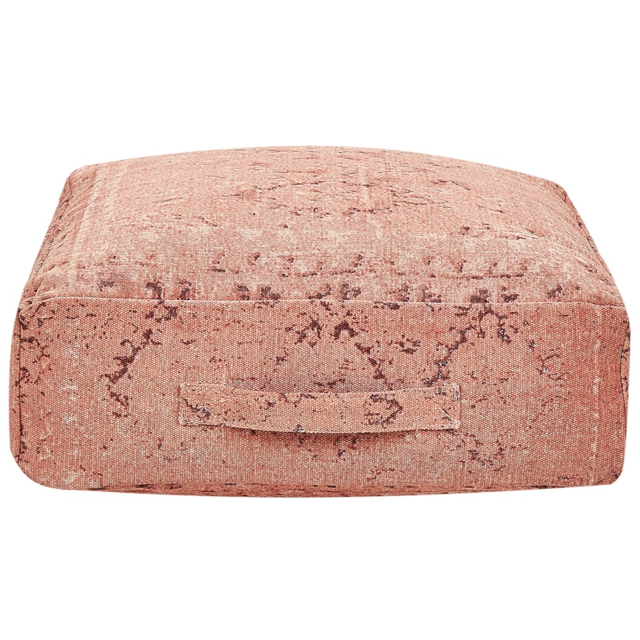 Poduszka podłogowa bawełniana 50 x 50 x 20 cm jasnoczerwona SHASA