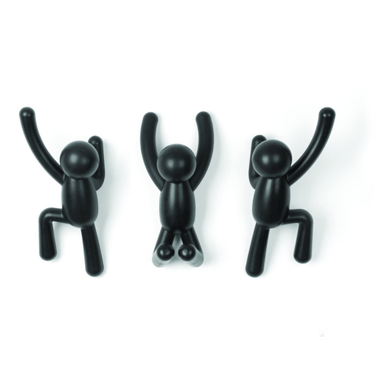 Wieszak ścienny czarny Buddy, 7.5 x 16.8 x 7.6 cm, Umbra