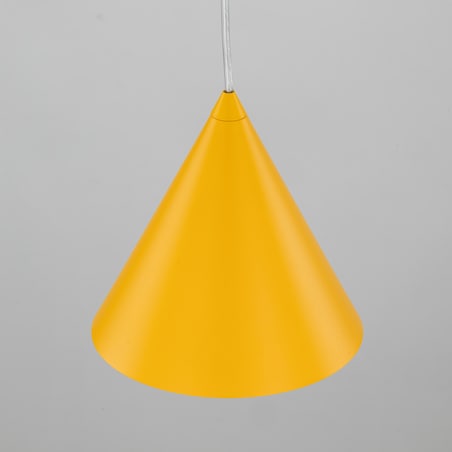 Żółta Lampa Wisząca Stożek Metalowy Cono Tk Lighting S