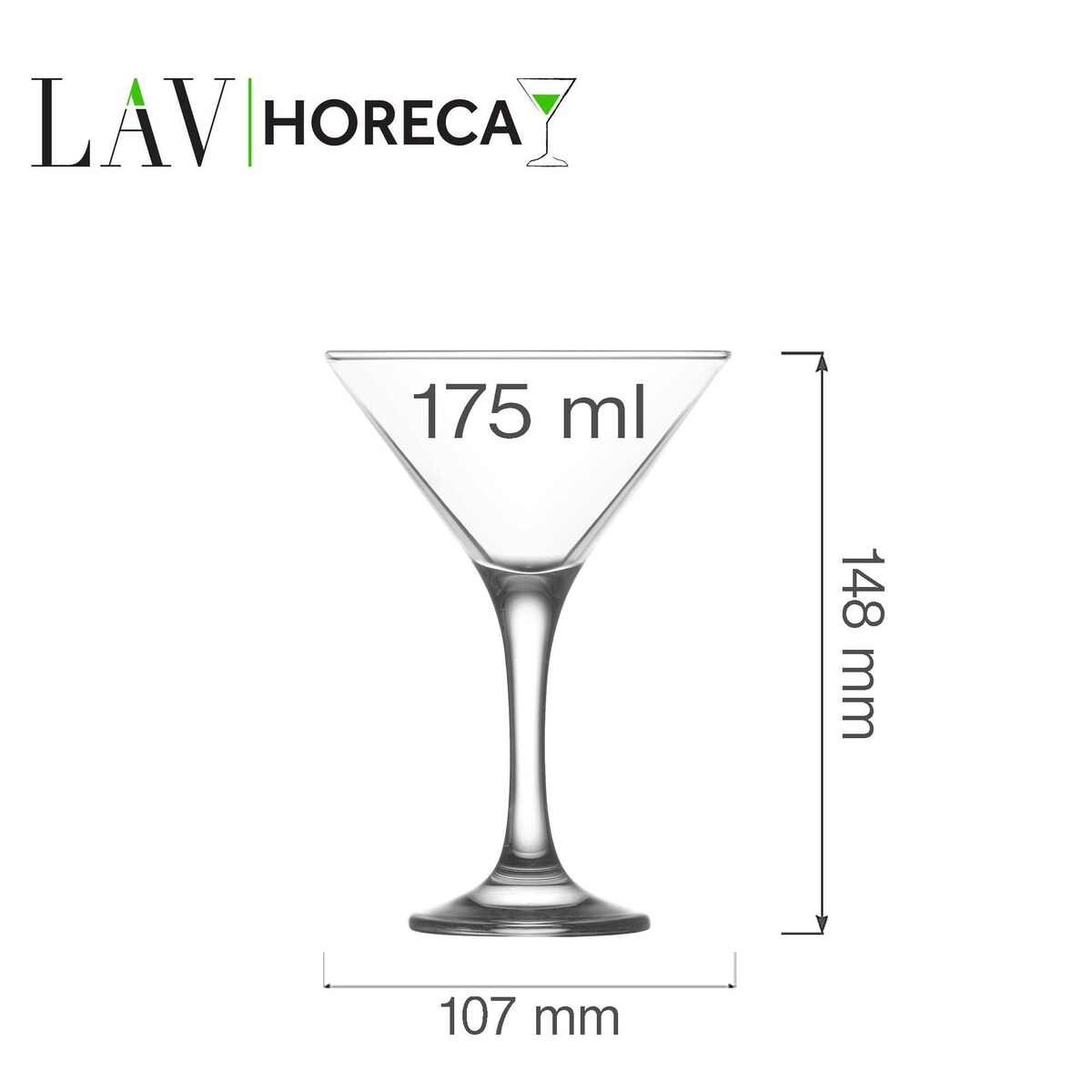 Kieliszek do martini Sofia 175 ml, LAV